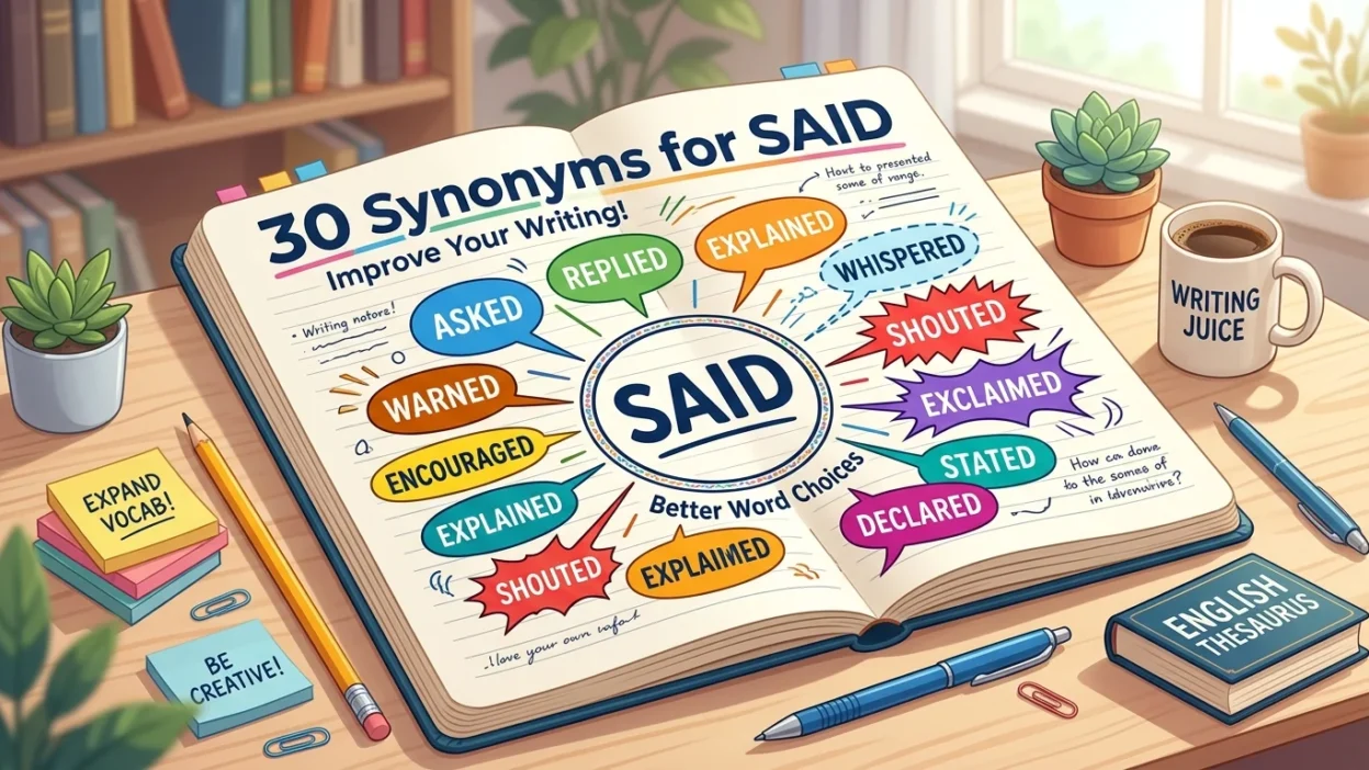 synonyms for said
