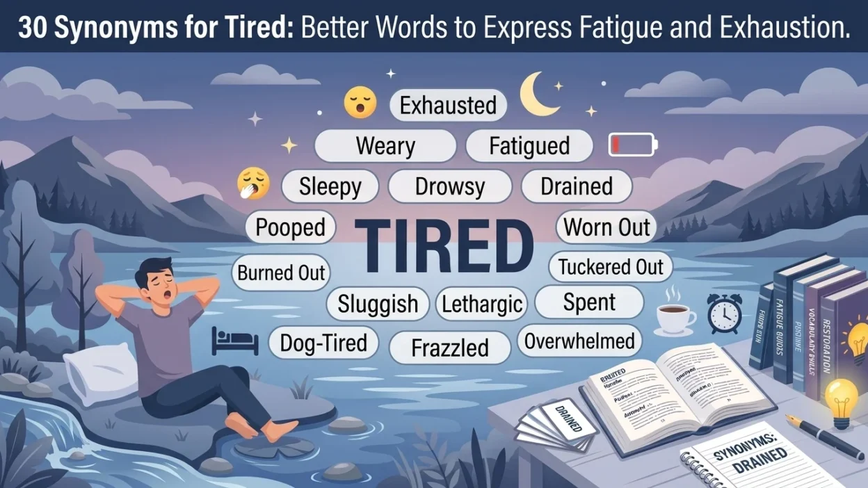 synonyms for tired