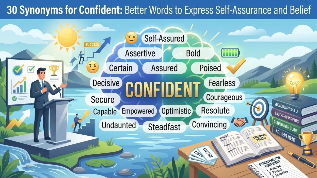 synonyms for confident