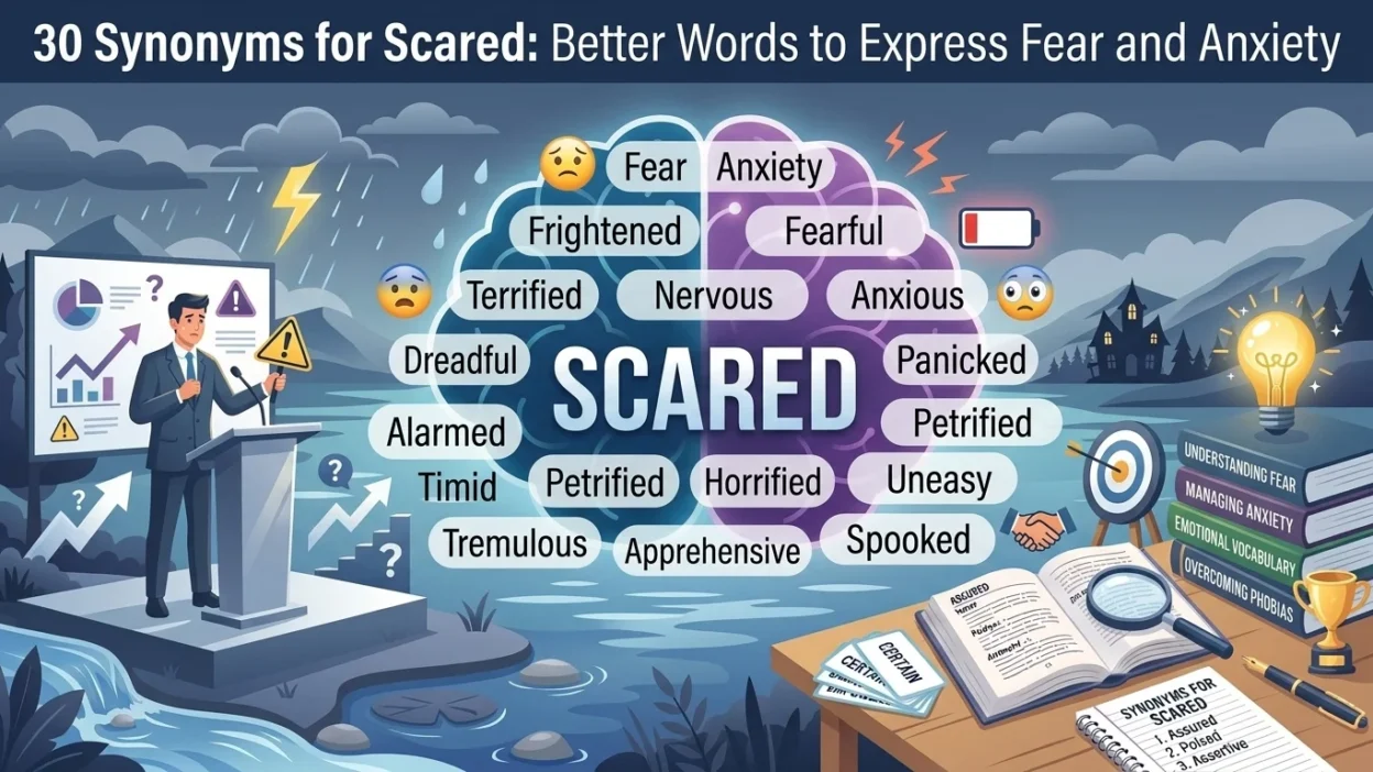 synonyms for scared