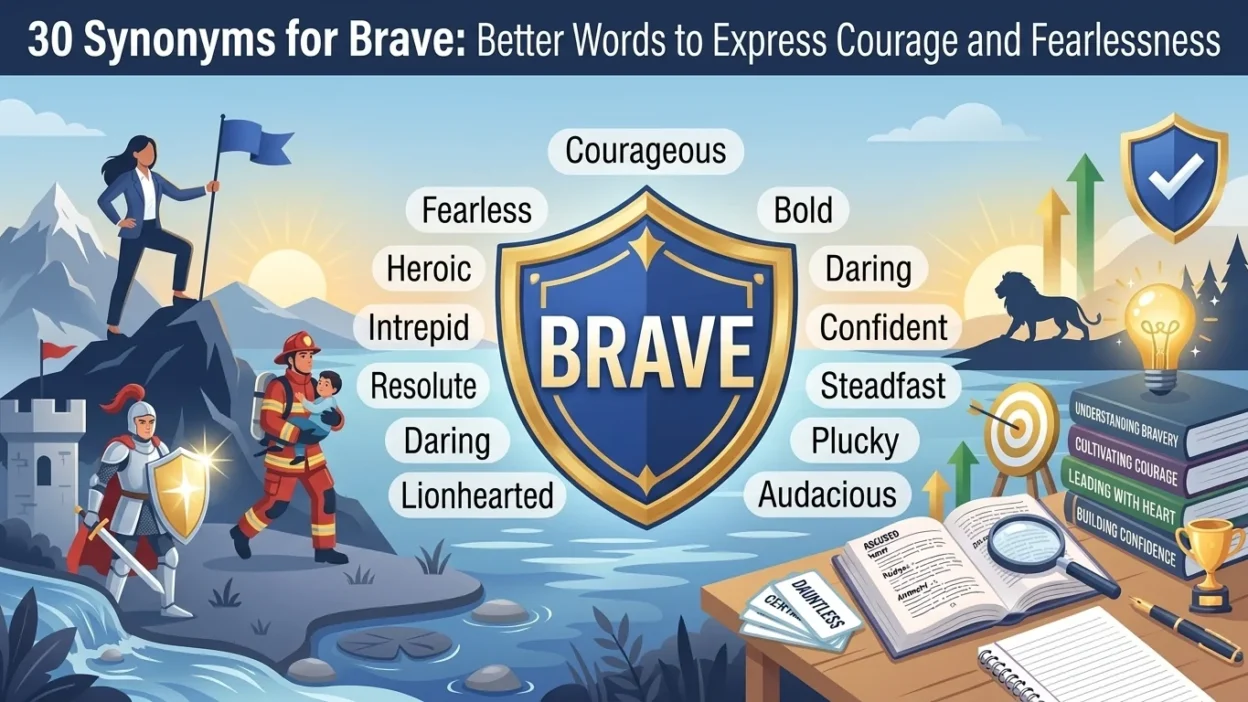 synonyms for brave