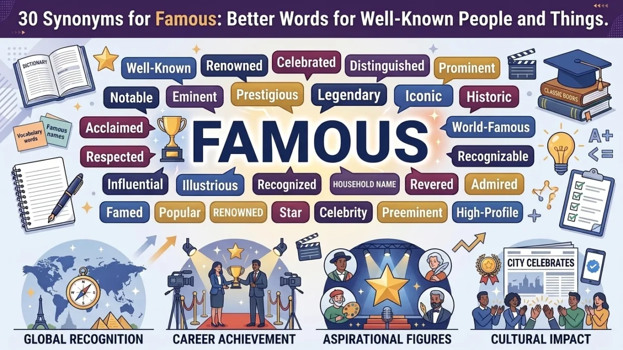 synonyms for famous