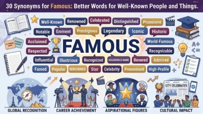 synonyms for famous