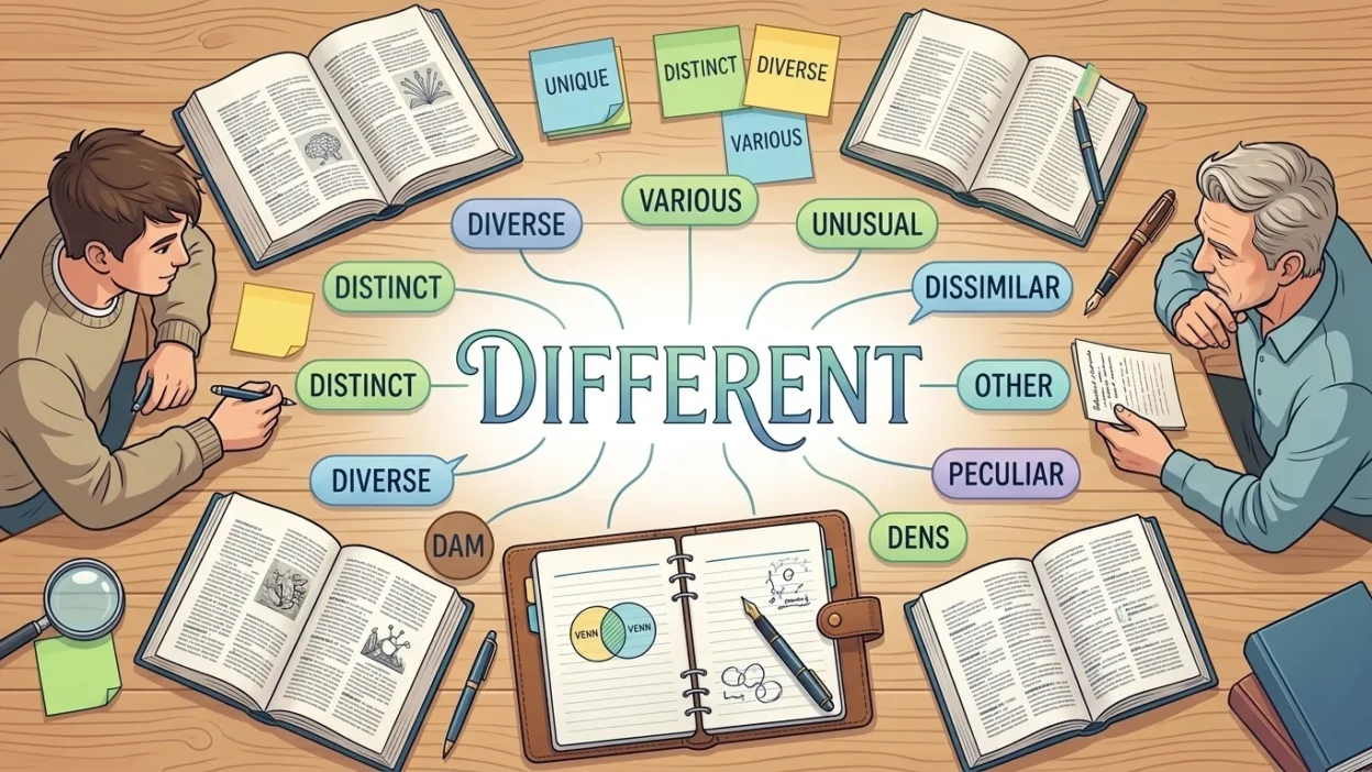 synonyms for different