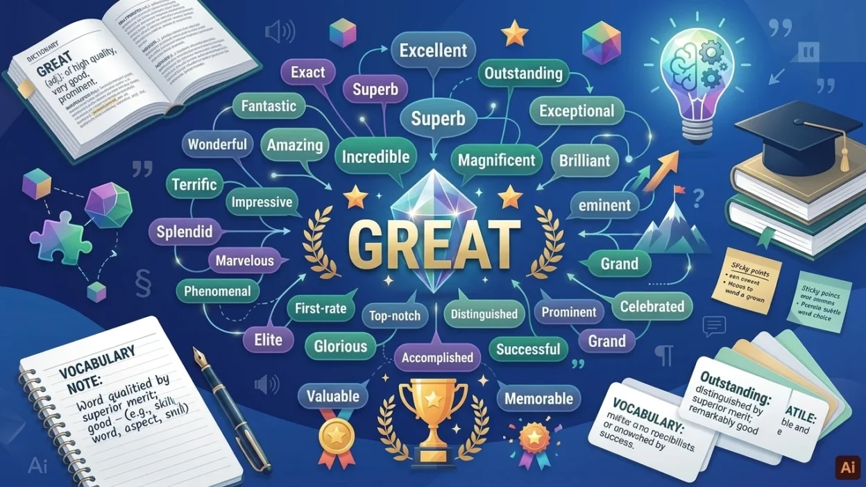 synonyms for great