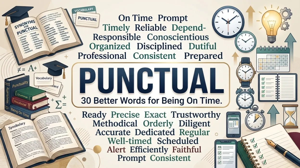 punctual synonyms
