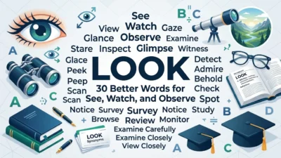 look synonyms