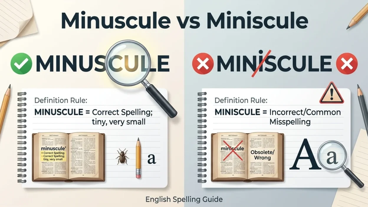 minuscule vs miniscule
