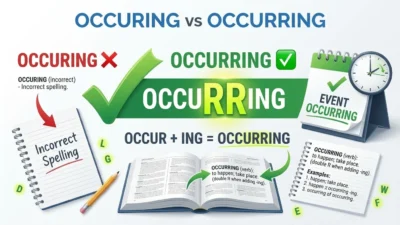 occurring vs occuring