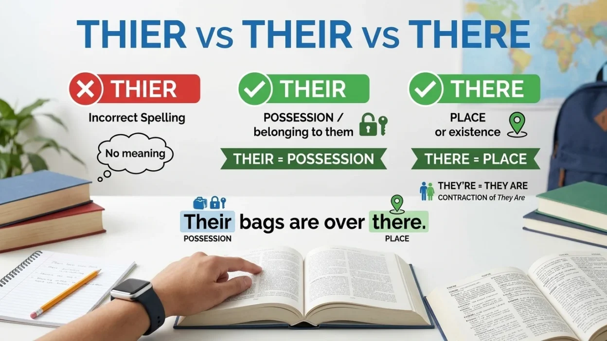 thier vs their vs there