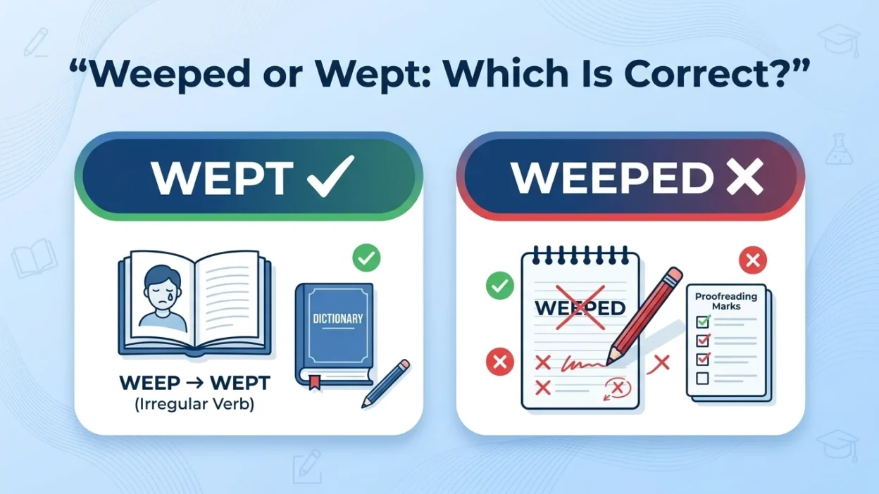 weeped or wept