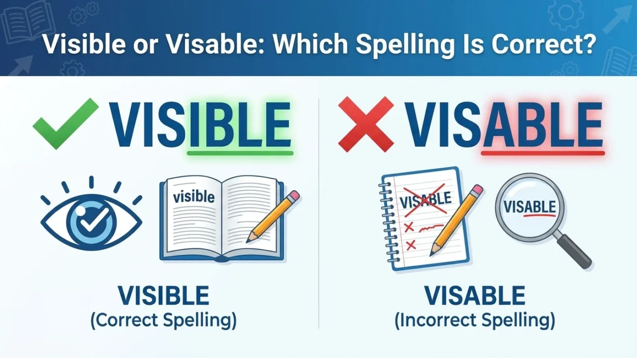 visible or visable
