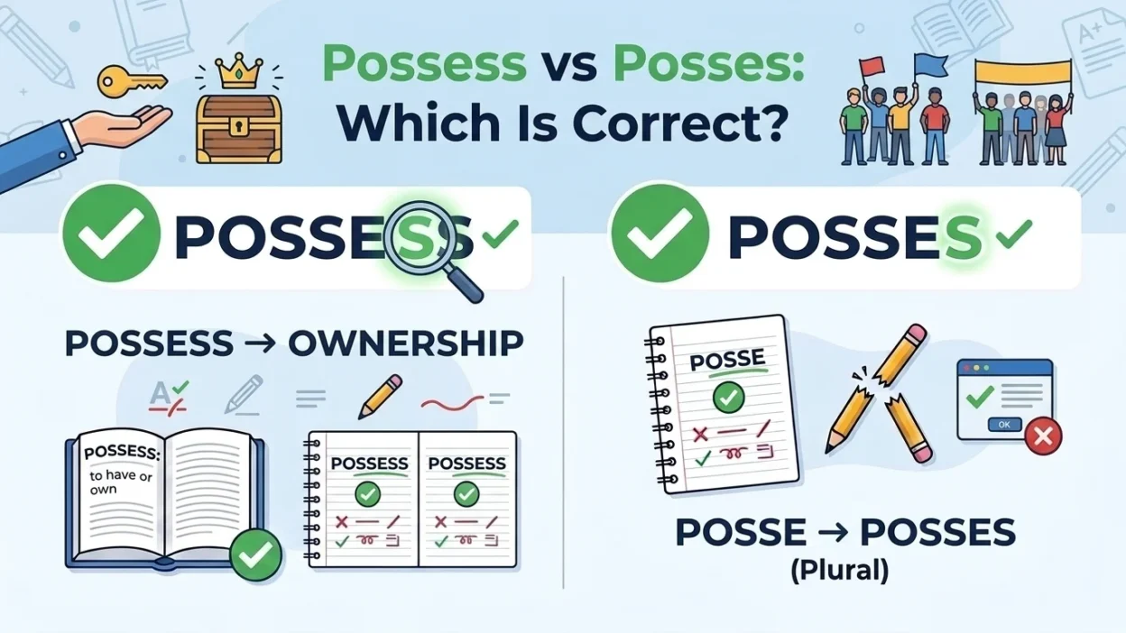 possess vs posses