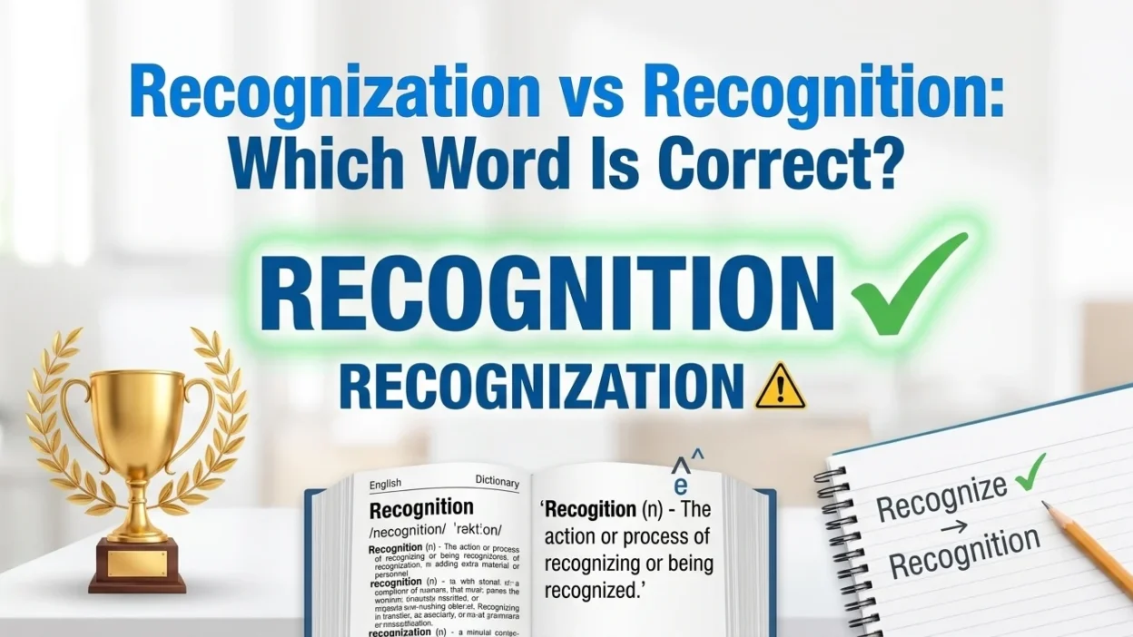 recognization vs recognition