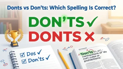 donts or don’ts