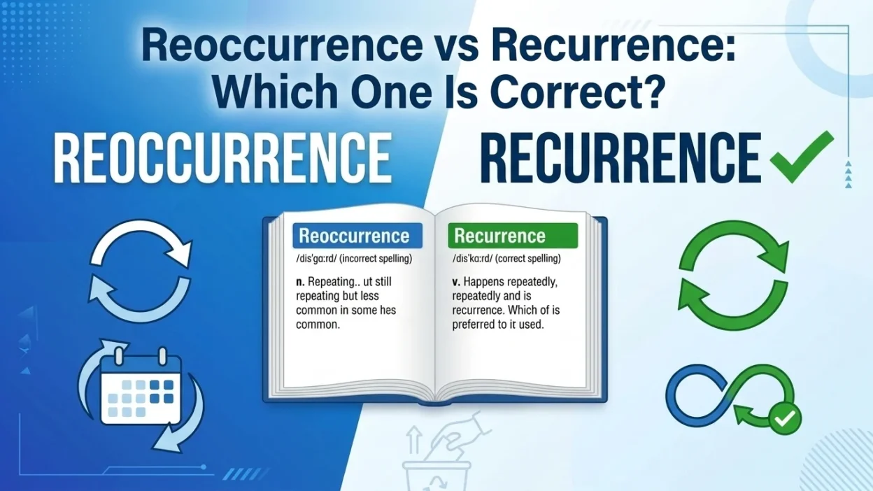 reoccurrence vs recurrence