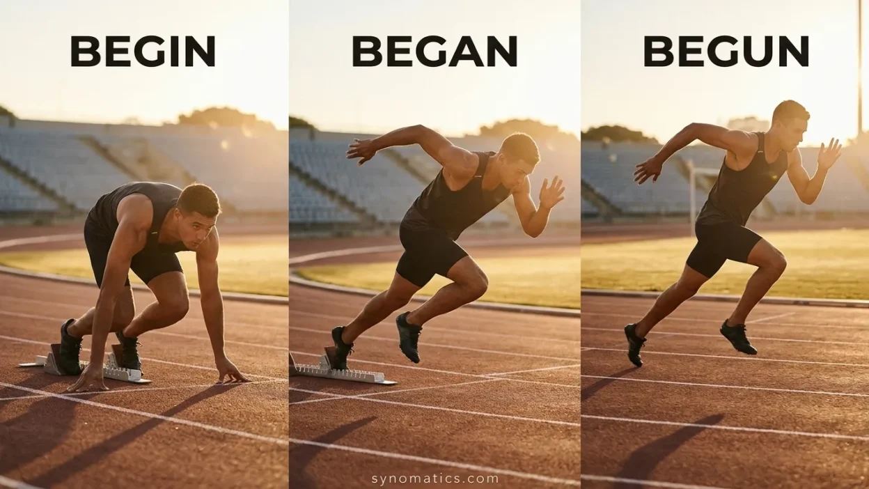 Begun vs Began vs Begin