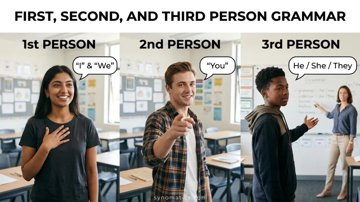 First, Second, and Third Person Grammar