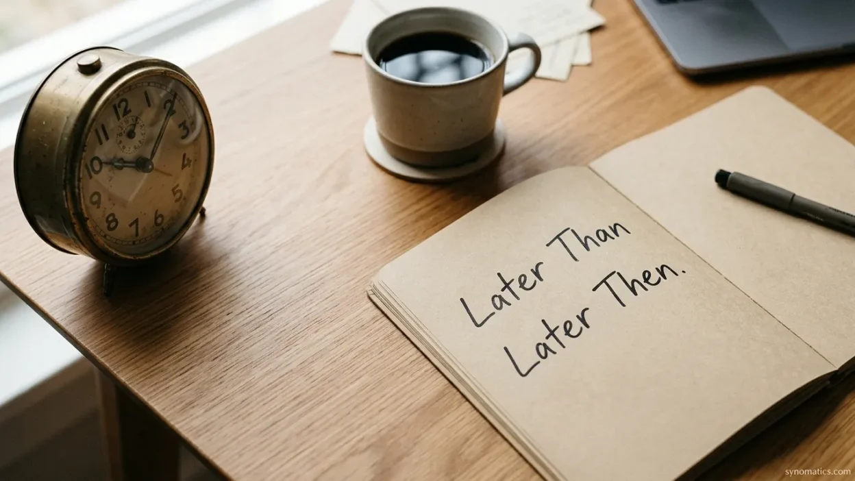 Later Than vs. Later Then